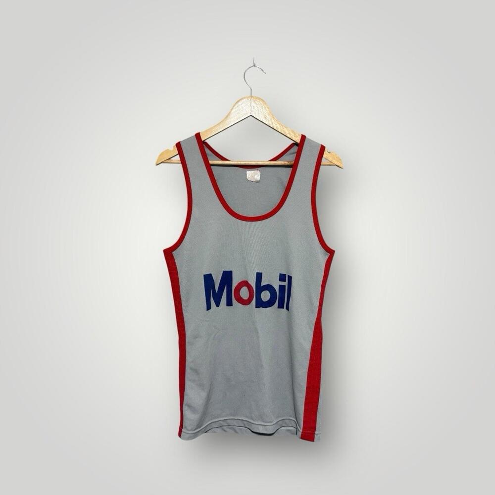 Vintage 80s CCM Mobil Basketball Jersey Men’s